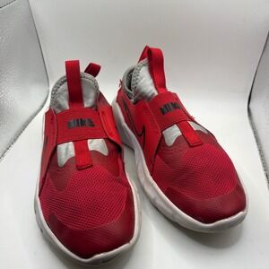 Nike‎ Kids Red Slip On Flex Runner Easy On Just Do It Shoes Sz 2.5Y